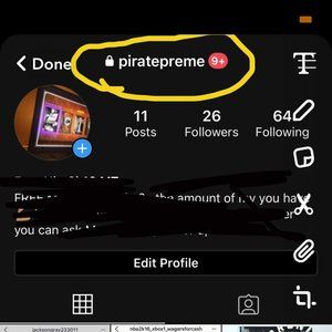 Instagram Username: piratepreme